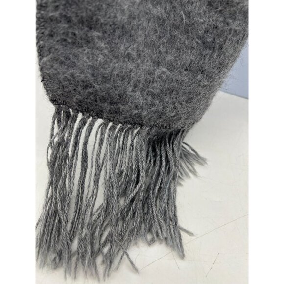 Alpaca Camargo Womens Scarf Classic Cozy Casual Fringe Hem Travel Stitched Logo - Picture 3 of 6